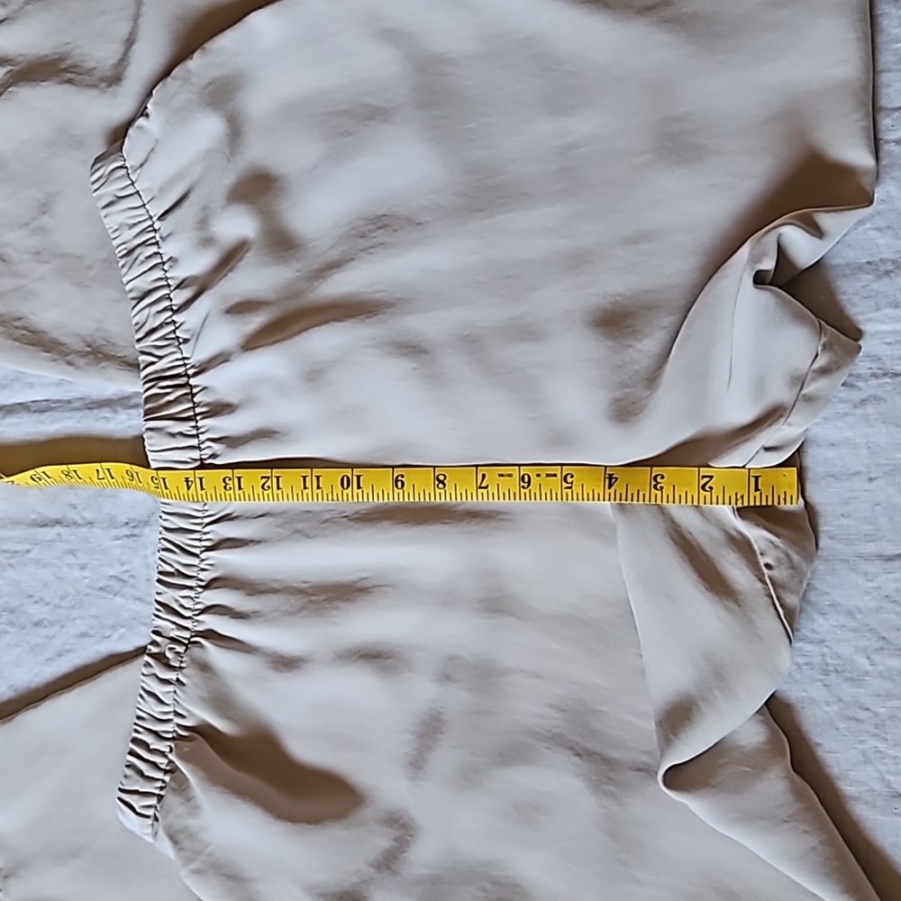 Zara Wide Leg Cream Trouser Pants Size XXlarge - Picture 11 of 16